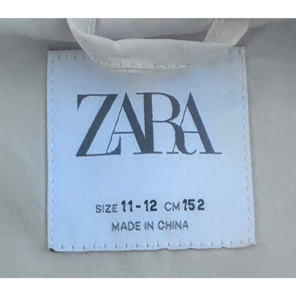 ZARA Girls Faux Fur Vest Cream Color - size 11-12 - Picture 6 of 6